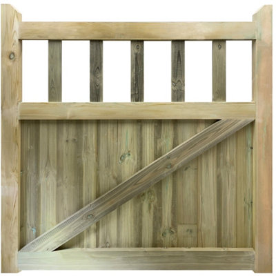 Ruby Mortise & Tenon Side Gate Ruby Cottage Treated Wooden Garden Gate ...