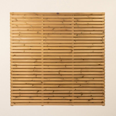 Ruby Ready Planed Double Sided Slatted Panel - 1.5m H X 1.8m W
