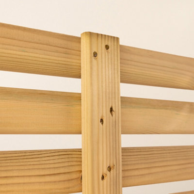 Ruby Ready Planed Single Slatted Panel - 1.8m H X 1.8m W