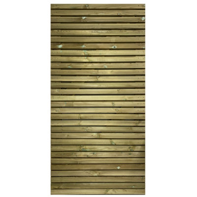 Ruby Redwood Slatted Gate Ruby Single Modern Pressure Treated Wooden Side Gate 2.1m Wide x 1.8m High right Hand Hinge