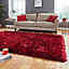 Ruby Thick Shaggy Plain Modern Handmade Easy to Clean Rug for Living Room and Bedroom-150cm X 230cm