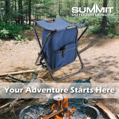 Rucksack Cooler Stool 20 Litres Max Load 110Kg 36cm x 33cm x 44cm Blue X 1