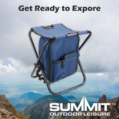 Rucksack Cooler Stool 20 Litres Max Load 110Kg 36cm x 33cm x 44cm Blue X 1