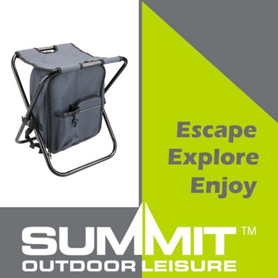 RUCKSACK COOLER STOOL 20 LITRES MAX LOAD 110KG GREY