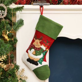 Rudy The Reindeer Childrens Xmas Tree Decoration Christmas Gift Bag Christmas Stocking
