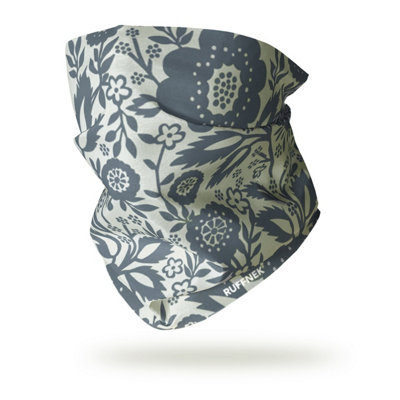 Ruffnek Flower Print Snood Tube Scarf Multifunctional Neck Gaiter for ...