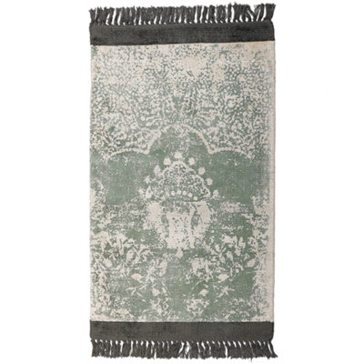 Rug AKARSU Green 80 x 150 cm Viscose