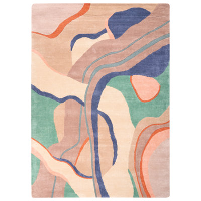 Rug ALMORA Multicolour 160 x 230 cm Viscose