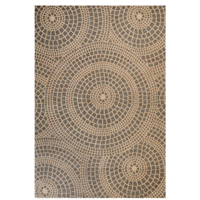 Rug ARIBA Grey Beige 200 x 300 cm Jute