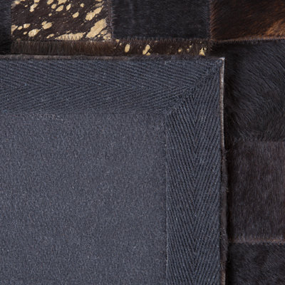 Rug BANDIRMA Brown 140 x 200 cm Leather