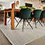 Rug Cable Natural Wool for Livingroom, Bedroom, Dining room, Hallway, lounge, Kitchen, - 120cm X 170cm (3.9 ft. X 5.5 ft.)