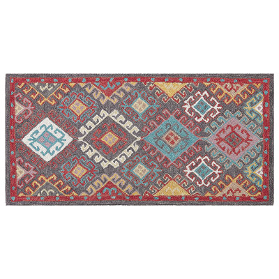 Rug FINIKE Multicolour 80 x 150 cm Wool