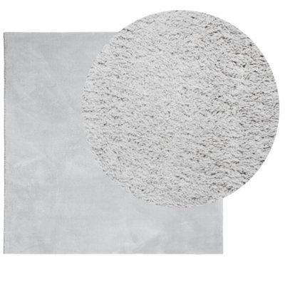 Rug HUARTE Short Pile Soft and Washable Grey 160x160 cm - 3