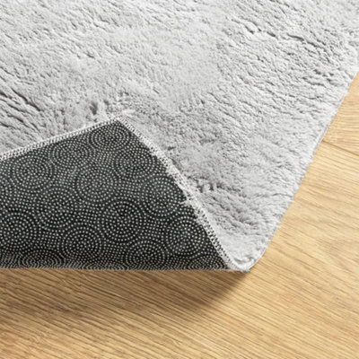 Rug HUARTE Short Pile Soft and Washable Grey 160x160 cm - 5