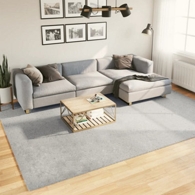 Rug HUARTE Short Pile Soft and Washable Grey 240x340 cm