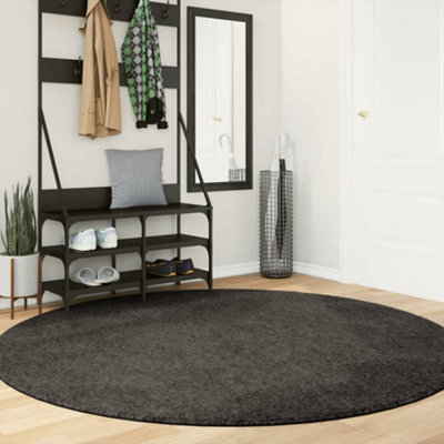 Rug ISTAN High Pile Shiny Look Anthracite 200 cm