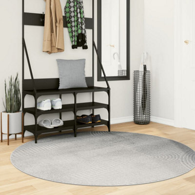 Rug IZA Short Pile Scandinavian Look Grey 160 cm