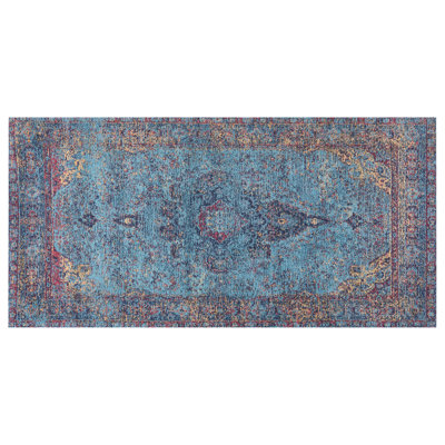 Rug KANSU Blue 80 x 150 cm Cotton