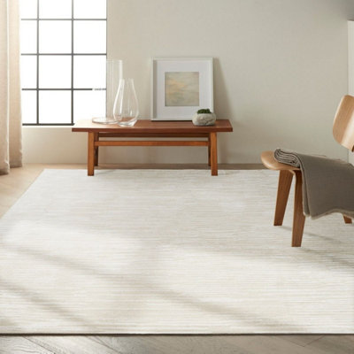 Rug Linear LNR01 Ivory Abstract for Livingroom, Bedroom, Dining room, Hallway, lounge, - 114cm X 175cm (3.7 ft. X 5.7 ft.)