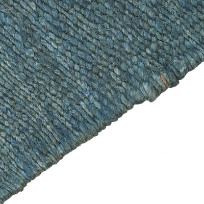 Rug LUNIA 160 x 230 cm Jute Turquoise
