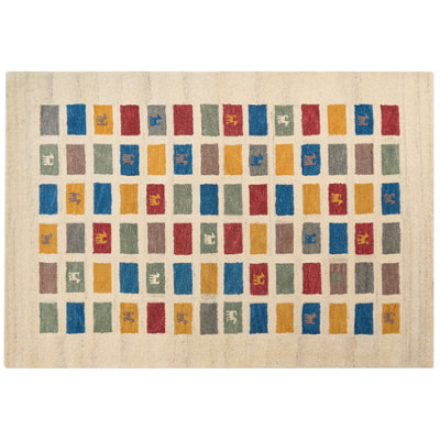 Rug MURATLI Multicolour 160 x 230 cm Wool Gabbeh