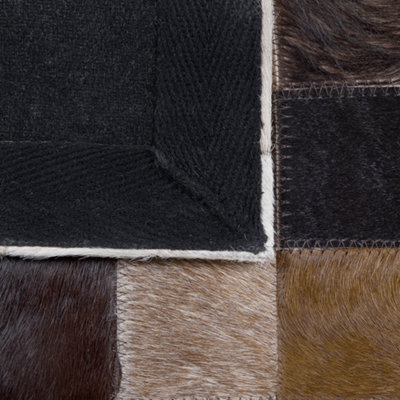RUG OKCULU BROWN 140 X 200 CM LEATHER