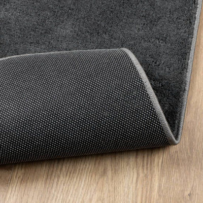 Rug OVIEDO Short Pile Anthracite 300x400 cm - 5