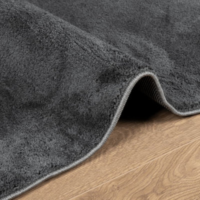 Rug OVIEDO Short Pile Anthracite 300x400 cm - 6
