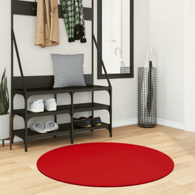 Rug OVIEDO Short Pile Red 100 cm