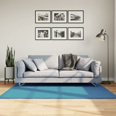 Rug OVIEDO Short Pile Turquoise 120x170 cm