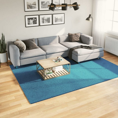 Rug OVIEDO Short Pile Turquoise 200x280 cm