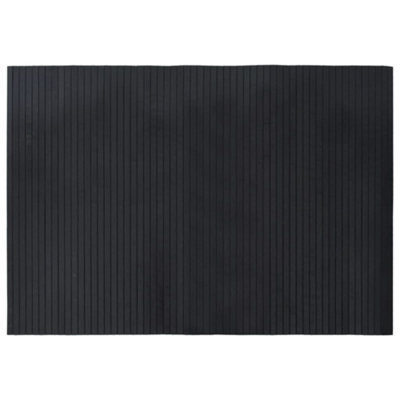 Rug Rectangular Black 70x100 cm Bamboo