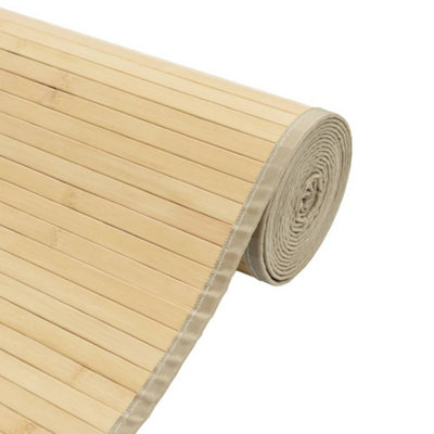 Rug Rectangular Light Natural60x100 cm Bamboo