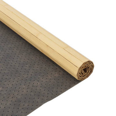Rug Rectangular Light Nature 80x300 cm Bamboo