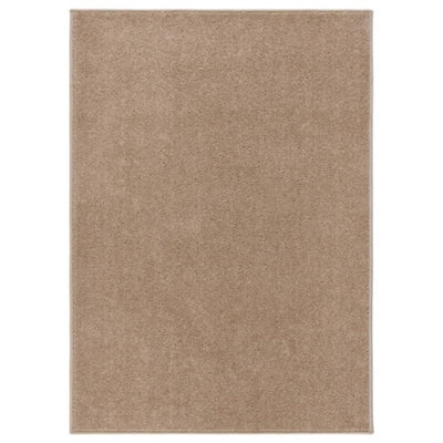 Rug Short Pile 240x340 cm Brown