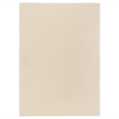 Rug Short Pile 240x340 cm Cream