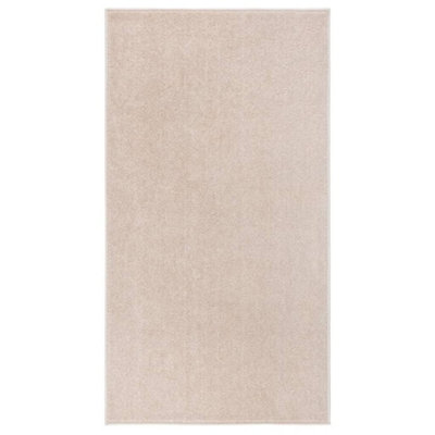 Buy Rug Short Pile 80x150 cm Dark Beige at B&Q