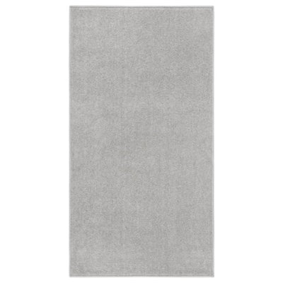 Rug Short Pile 80x150 cm Light Grey