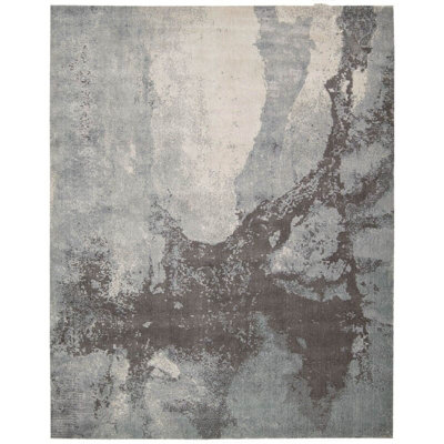 Rug TWI07 Twilight Sea Mist Wool for Livingroom, Bedroom, Dining room, Lounge Viscose Wool - 236cm X 297cm (7.7 ft. X 5.5 ft.)