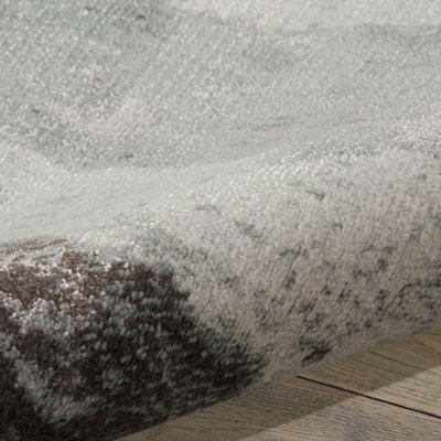 Rug TWI07 Twilight Sea Mist Wool for Livingroom, Bedroom, Dining room, Lounge Viscose Wool - 236cm X 297cm (7.7 ft. X 5.5 ft.)
