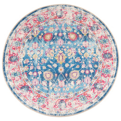 Rug Washable Multicolour 120 cm Anti Slip