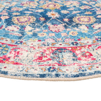 Rug Washable Multicolour 120 cm Anti Slip