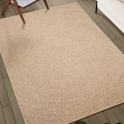 Rug ZIZUR 100x200 cm Jute Look Indoor and Outdoor - 3