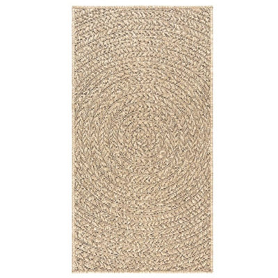 Rug ZIZUR 100x200 cm Jute Look Indoor and Outdoor - 4