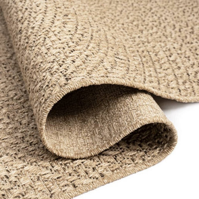Rug ZIZUR 100x200 cm Jute Look Indoor and Outdoor - 5