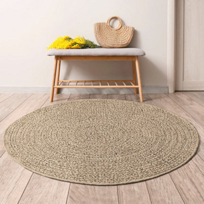 Rug ZIZUR 120 cm Jute Look Indoor and Outdoor