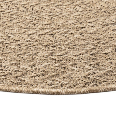 Rug ZIZUR 120 cm Jute Look Indoor and Outdoor
