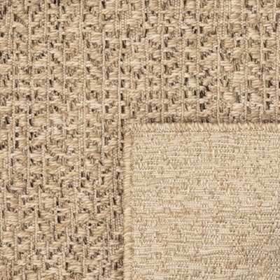 Rug ZIZUR 140x200 cm Jute Look Indoor and Outdoor