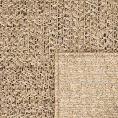 Rug ZIZUR 240x240 cm Jute Look Indoor and Outdoor - 6