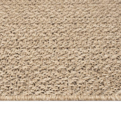 Rug ZIZUR 80x150 cm Jute Look Indoor and Outdoor